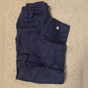 Linen Crop Pants